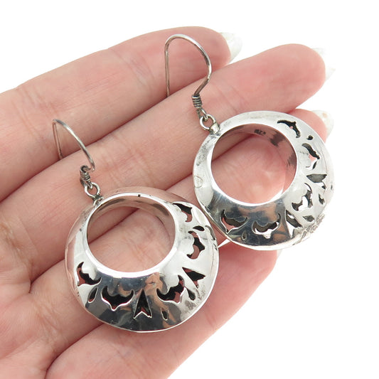 925 Sterling Silver Vintage Tribal Dangle Earrings