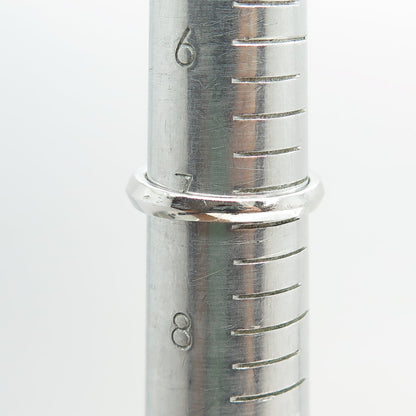 925 Sterling Silver Radiant & Triangle C Z Engagement Ring Size 7.25