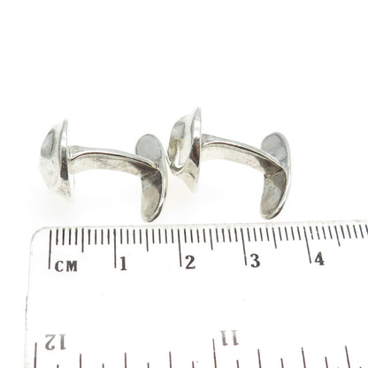 925 Sterling Silver Vintage Modernist Cufflinks