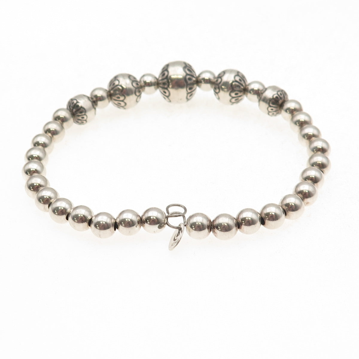 Carolyn Pollack Old Pawn Sterling Vintage Navajo Pearl Adjustable Bracelet 7.5"