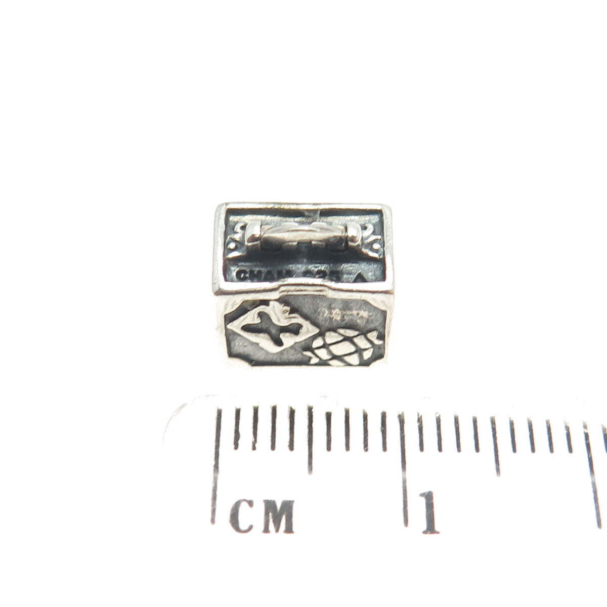 CHAMILIA 925 Sterling Silver NY Travel Suitcase Bead Charm