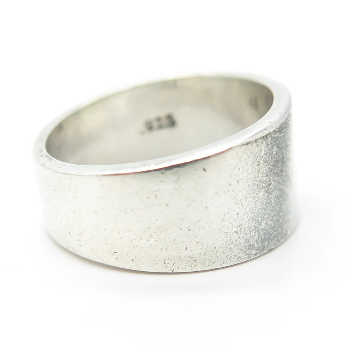 925 Sterling Silver Vintage Om Mantra Ring Size 7.75
