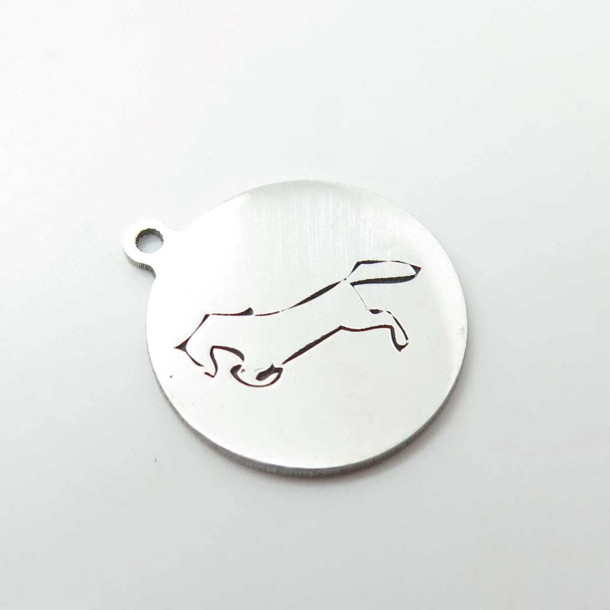 925 Sterling Silver USA Two In Town Horse Charm Pendant