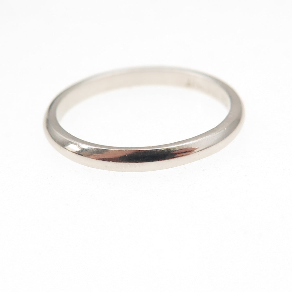925 Sterling Silver Vintage Classic Wedding Band Ring Size 6