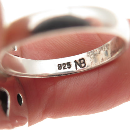 Nicky Butler Sterling Silver Vintage Amethyst Citrine Peridot Garnet Ring Size 7