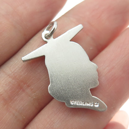 925 Sterling Silver Vintage Graduate Student Pendant