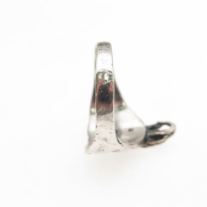 925 Sterling Silver Vintage Elephant Oxidized Ring Size 5.25