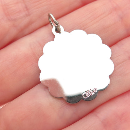 CREA 925 Sterling Silver Vintage Myrtle Beach SC Airplane Charm Pendant