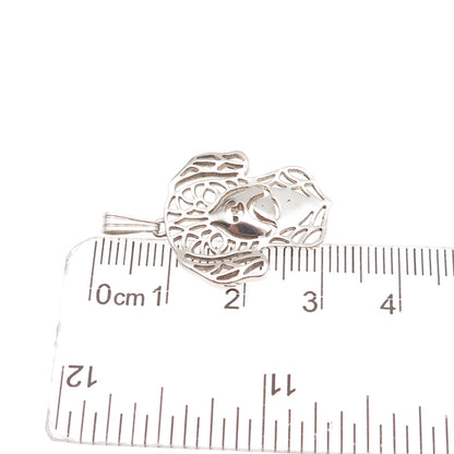 925 Sterling Silver Vintage Puggle Dog Charm Pendant