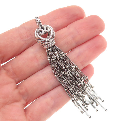 Pandora 925 Sterling Silver C Z Oriental Large Tassel Pave Dangle Charm