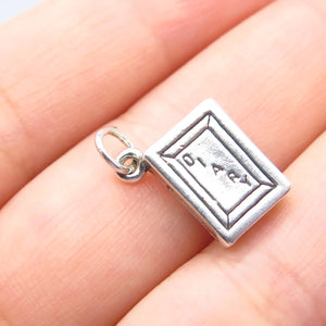 925 Sterling Silver Vintage Sunwest "Diary" Book Charm Pendant