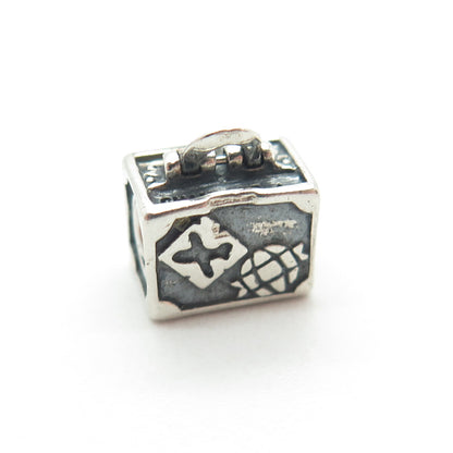 CHAMILIA 925 Sterling Silver NY Travel Suitcase Bead Charm