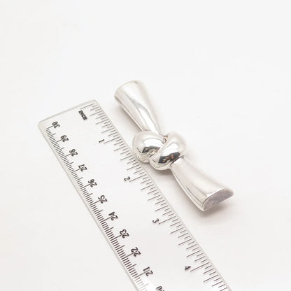 925 Sterling Silver Vintage Krypell Knot Pin Brooch