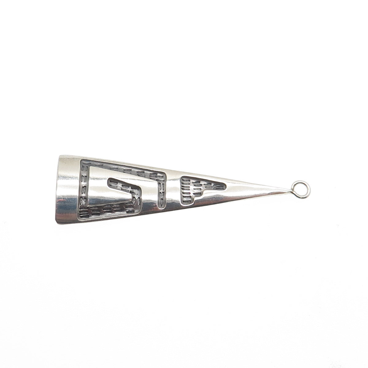 RANDALL ENDITO NAVAJO Old Pawn 925 Sterling Silver Vintage Tribal Charm Pendant