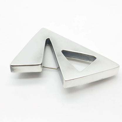 925 Sterling Silver Vintage Geometric Pin Brooch