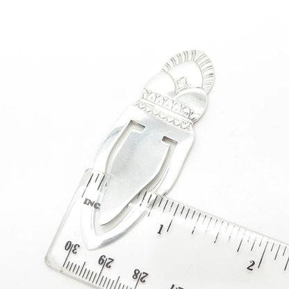 925 Sterling Silver Vintage Tribal Bookmark