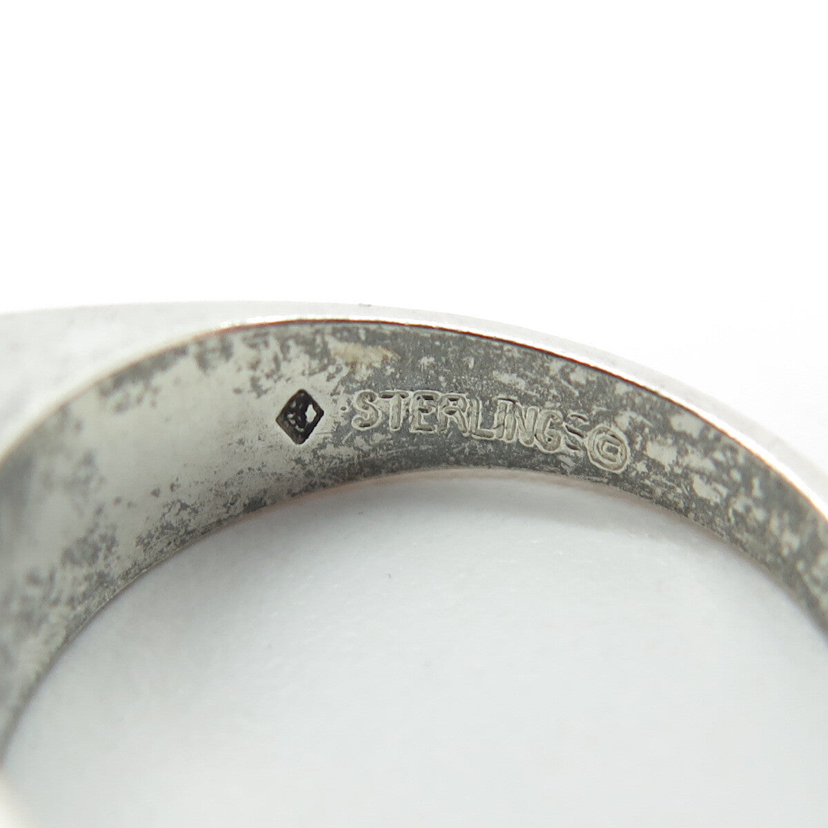 925 Sterling Silver Vintage "Giant" Signet Ring Size 6.25