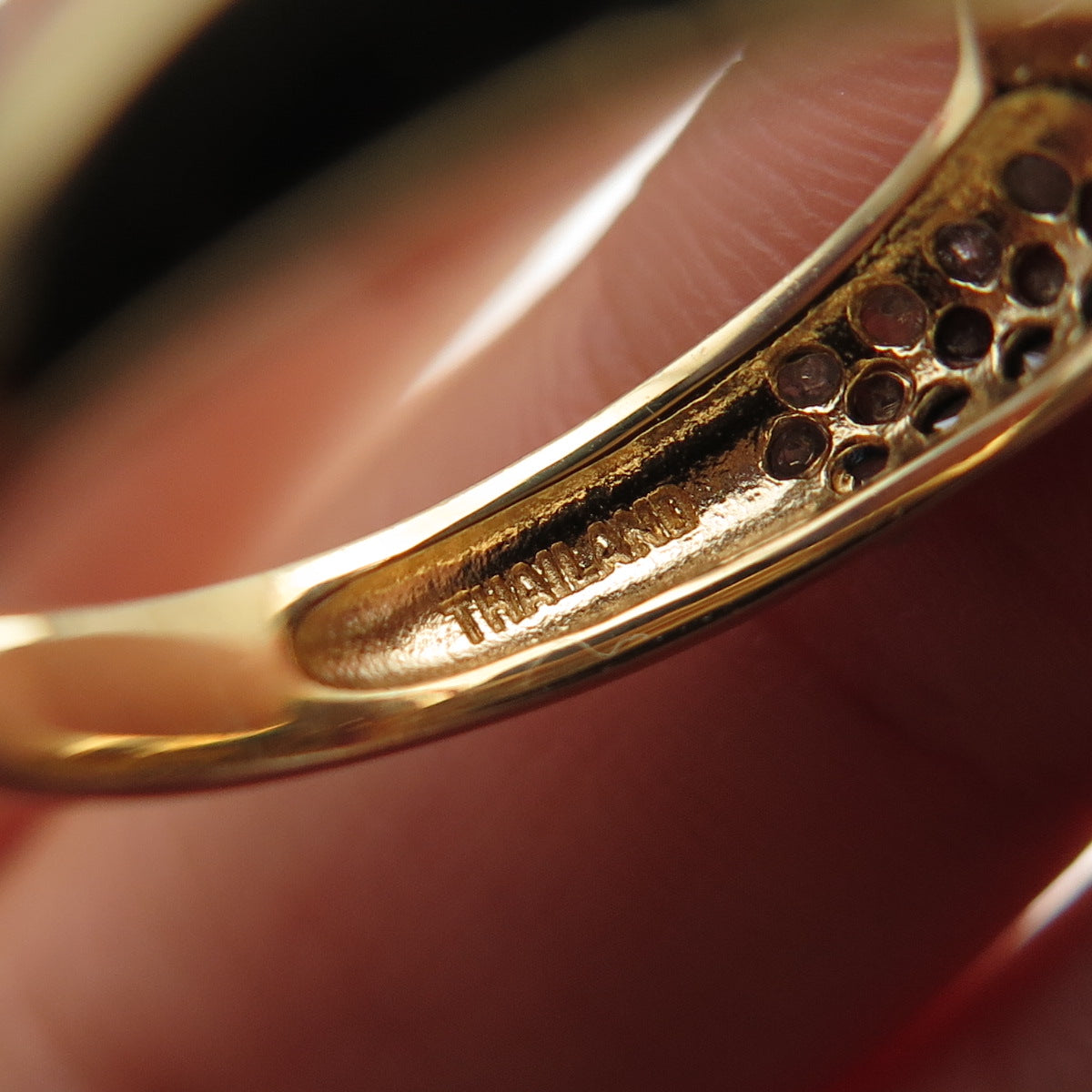 925 Sterling Silver Gold Plated Real Round-Cut Diamond & Ruby Ring Size 7.25