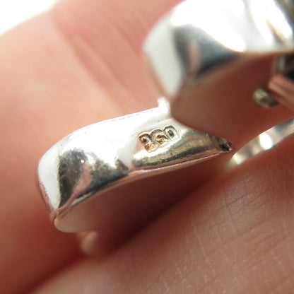 950 Silver Vintage Clover For Good Luck Pendant