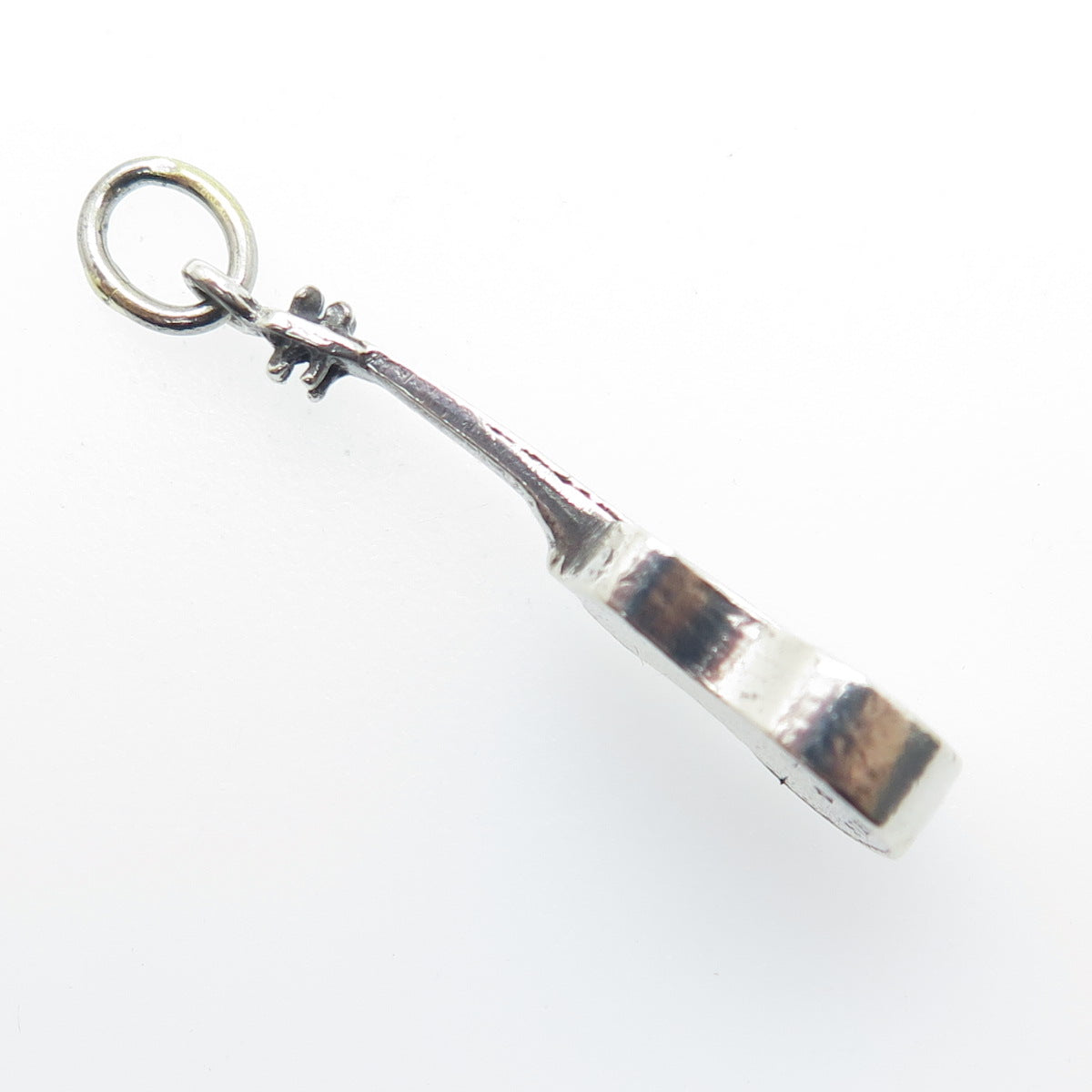 925 Sterling Silver Vintage Guitar Minimalist Charm Pendant