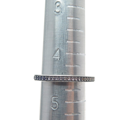 PANDORA 925 Sterling Silver Multi-Color Gem Heart Pendant / Ring Size 4.5