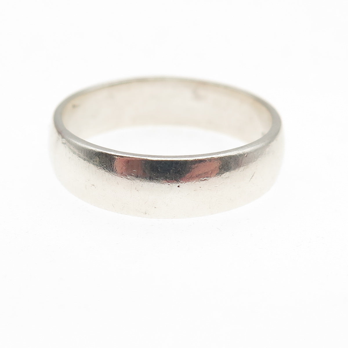 925 Sterling Silver Vintage Classic Wedding Band Ring Size 9.25