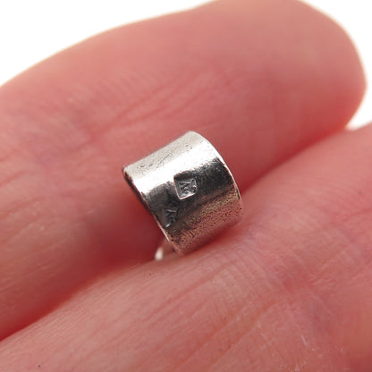 800 Silver Vintage Egyptian Pharaoh Cartouche Oxidized Charm Pendant