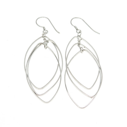 925 Sterling Silver Modernist Dangling Earrings
