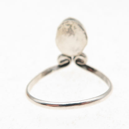 Old Pawn 925 Sterling Silver Vintage Southwestern MOP Tribal Ring Size 7.75