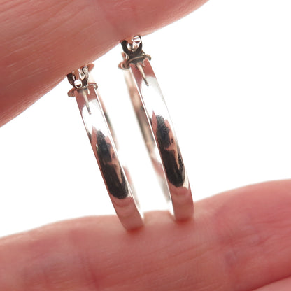 925 Sterling Silver Italy Hoop Earrings