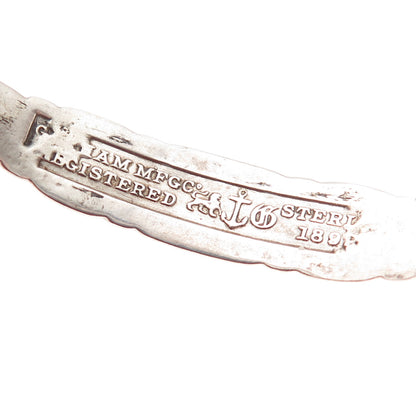 GORHAM Sterling Silver Antique 1893 World's Fair Chicago Bangle Bracelet 7.5"