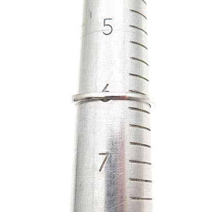 925 Sterling Silver Round-Cut C Z Bypass Ring Size 6