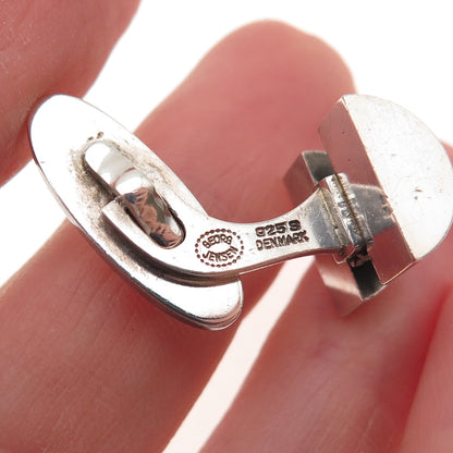 Georg Jensen 925S Sterling Silver Vintage Denmark Modernist Cufflinks #67