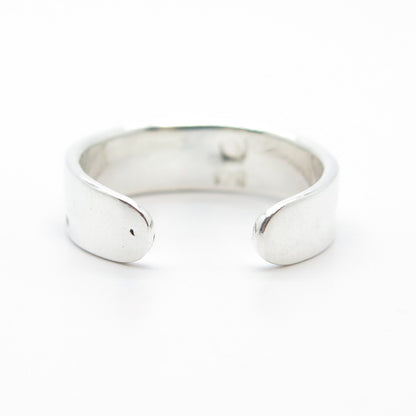 925 Sterling Silver Vintage Dolphin Adjustable Toe Ring Size 5
