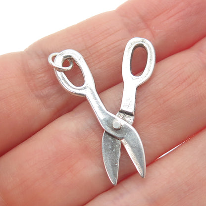 MAISELS INDIAN TRADING Sterling Silver Vintage Movable Scissors Charm Pendant