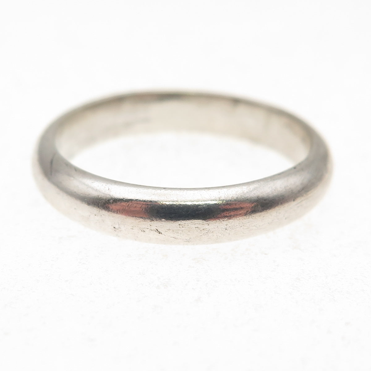 925 Sterling Silver Vintage Classic Wedding Band Ring Size 9.75