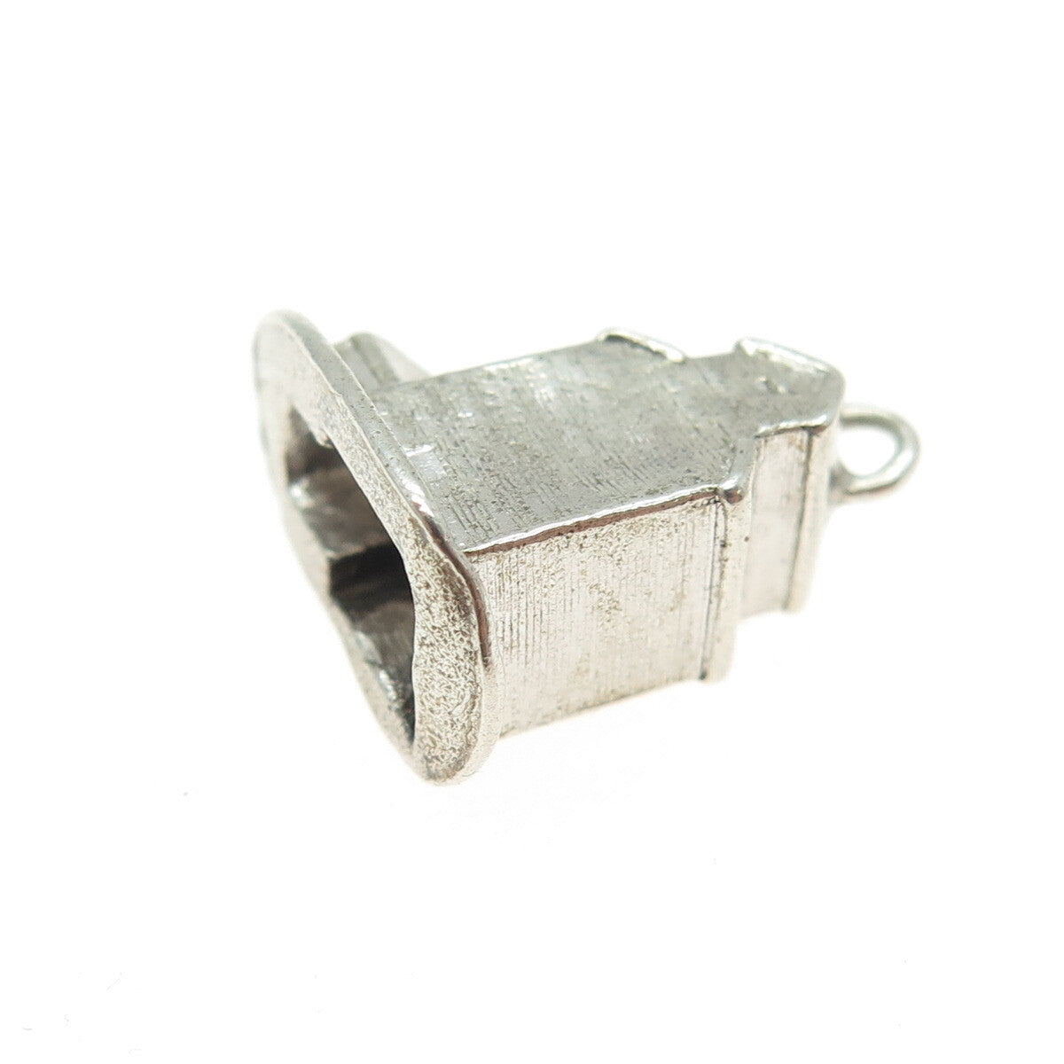 925 Sterling Silver Antique Old House 3D Pendant