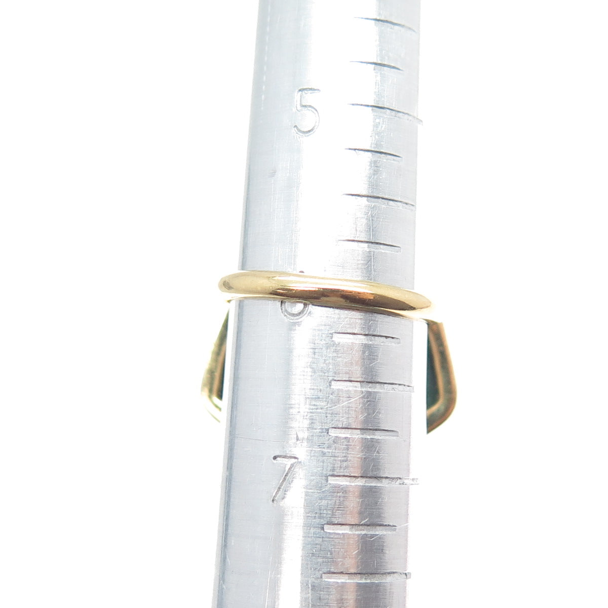 925 Sterling Silver Gold Plated Real Zoisite Ruby Statement Ring Size 6