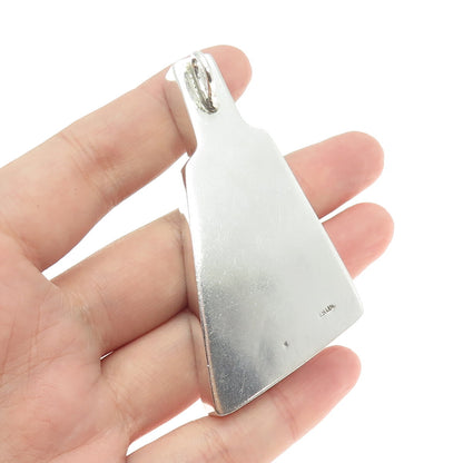925 Sterling Silver Vintage Israel Modernist Pendant