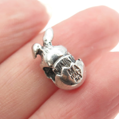 MICHAEL ANTHONY 925 Sterling Silver Italy Easter Bunny Charm