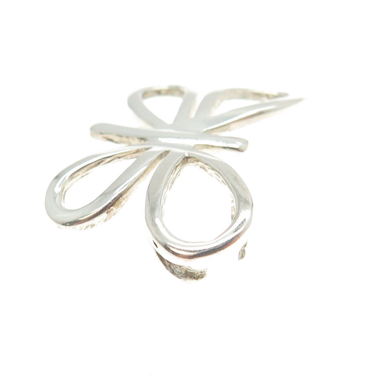 925 Sterling Silver Vintage Butterfly Slide Pendant