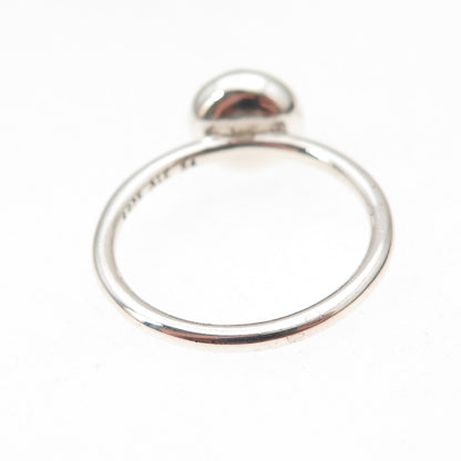 Pandora 925 Sterling Silver Pink Crystal Poetic Droplet Ring Size 6.75