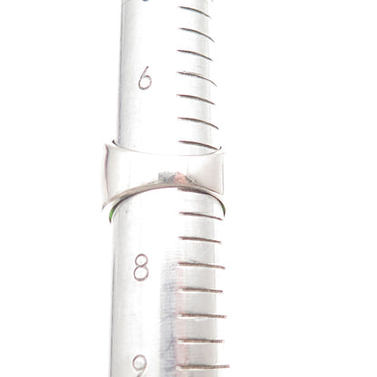 925 Sterling Silver Real Oval-Cut Peridot Cluster Ring Size 7.25