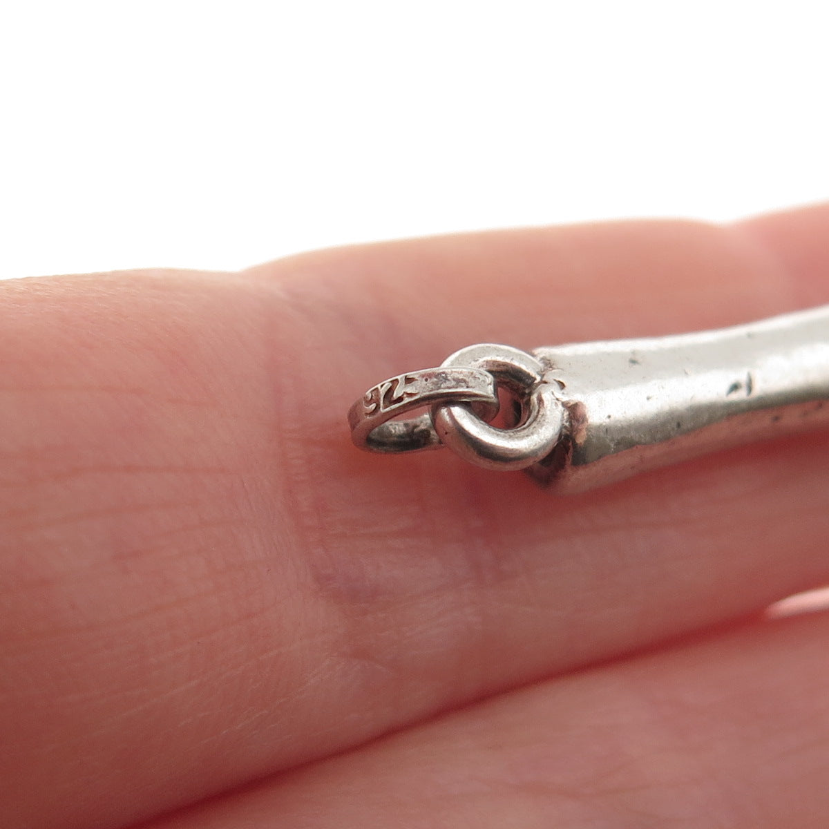 925 Sterling Silver Vintage Smoking Pipe 3D Charm Pendant