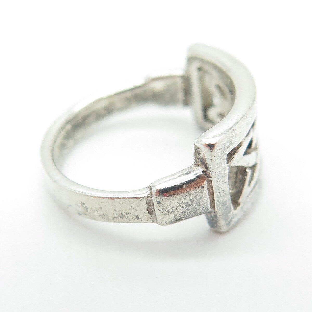 925 Sterling Silver Vintage Celtic Knot Ring Size 5.25