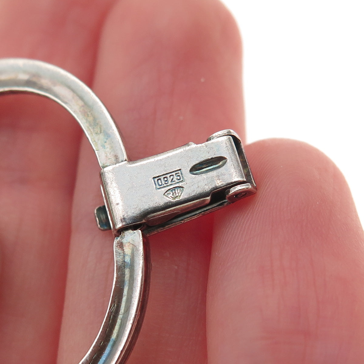 Rodi Wienenberger 925 Sterling Silver Vintage Modernist Panel Link Bracelet 7.5"