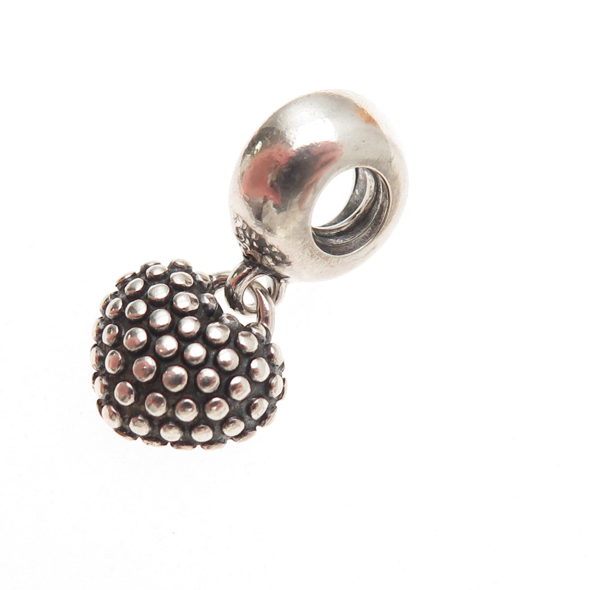 PANDORA Sterling Silver Enamel You & Me Piece of My Heart Mother Dangle Charm