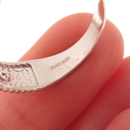 925 Sterling Silver Round-Cut C Z Ring Size 10