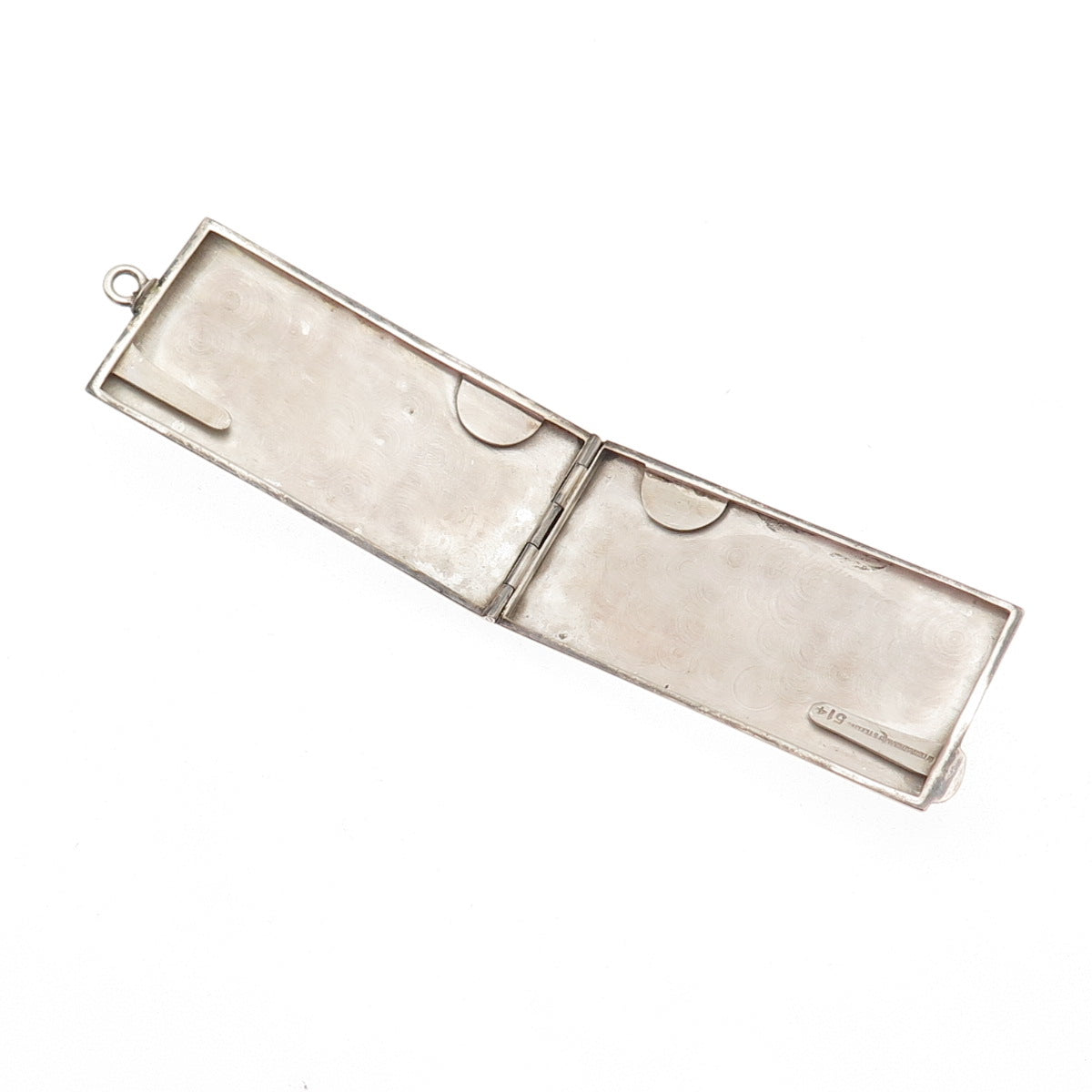 Watrous International Sterling Silver Antique Enamel Masonic Locket Case #514