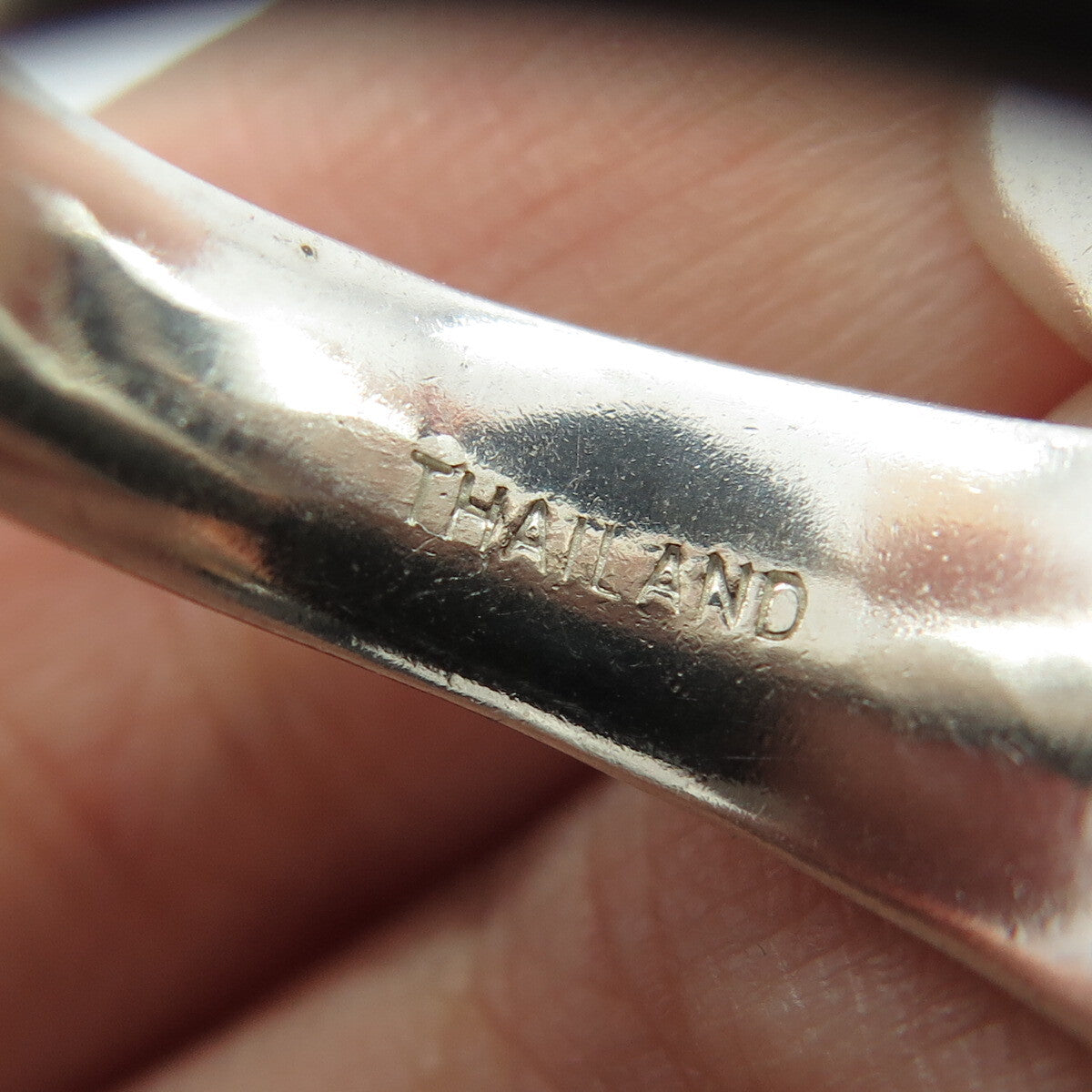 PLUS ONE 925 Sterling Silver Vintage Modernist Adjustable Ring Size 8.5